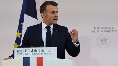 France's Macron calls for major hike in defence spending, citing Russia threat
