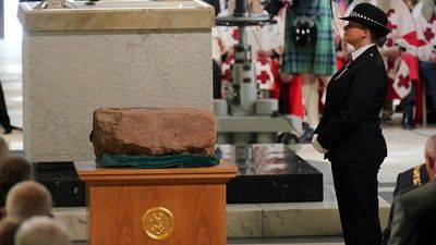 Man arrested after Stone of Destiny glass broken at Scottish museum