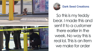 Horrifying Teddy Bear Covered In Apparent Human Remains Found Outside Convenience Store