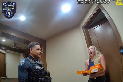 Police finish pizza delivery after arresting driver