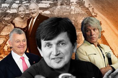 The cosmetics billionaire, the rock star, and a series of very mysterious property deals in prime Palm Beach