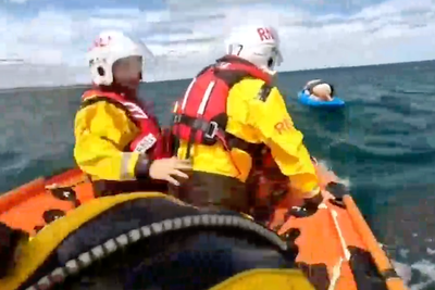 Unresponsive woman rescued by RNLI after drifting half a mile from shore