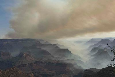 Wildfire along Grand Canyon's North Rim destroys historic lodge and is spreading rapidly