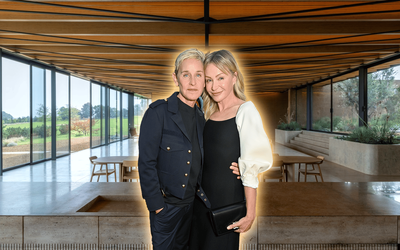 Inside Ellen DeGeneres and Portia de Rossi's award-winning, minimalist home in the Cotswolds