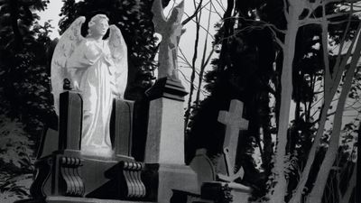 How I use comic book techniques to create striking black-and-white digital paintings