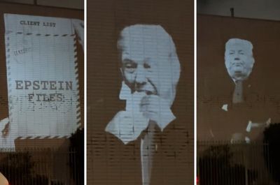 Trump Eats the Epstein Files in 'Genius' New L.A. Street Art: 'Needs to Be on Billboards Everywhere'
