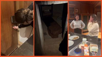 ‘This is literally Barbarian’: Group of friends find hidden door with stairway leading to horrifying surprise in their Airbnb
