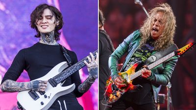 “I’m just like, ‘Oh my God. This is a compliment and a diss at the same time from Kirk Hammett!’” Tim Henson addresses Kirk Hammett’s mixed response to his ‘boomer bends’ comments