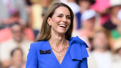 Kate Middleton was the picture of elegance in cobalt blue and chic sunhat at Wimbledon - and she snuck in her favourite style detail