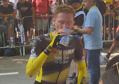What are the mysterious blue cartons Visma-Lease a Bike are drinking from at the Tour de France?