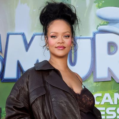 Rihanna and Her Sons Shut Down the 'Smurfs' Red Carpet in Saint Laurent and Dior, Respectively
