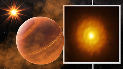 Astronomers discover monster exoplanet hiding in 'stellar fog' around young star