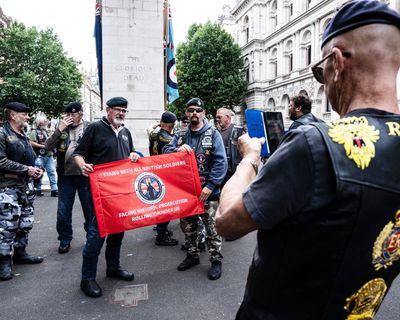Benn says ‘no choice’ but to repeal NI legacy act as veterans stage protest