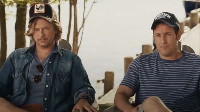 That Time David Spade Kept Giggling Through 'Tense And Weird' Scene With Adam Sandler And Co.