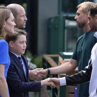Prince George Gave a Two-Word Assessment of His Tennis Skills While Meeting Wimbledon Champs