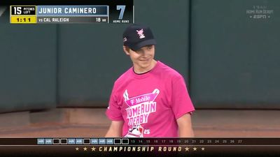 Home Run Derby Ball Kid Comically Robbed a Junior Caminero Blast in Final Round