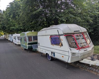 ‘They lump us all together’: van-dwellers and homeowners clash over life near Bristol Downs