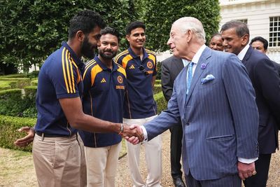 Charles hails conclusion of Lord’s Test as he meets Indian cricket team