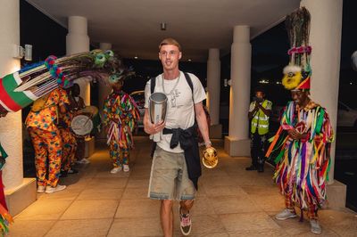 Cole Palmer arrives to hero's welcome in St. Kitts as Chelsea star celebrates Club World Cup brilliance