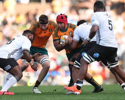‘The bigger the better’: Wallabies’ hopes against Lions rest on broadest shoulders