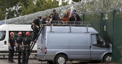 Three arrested under Terrorism Act after van breaches Edinburgh arms factory
