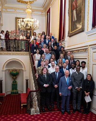 King Charles meets with Idris Elba at summit to tackle knife crime at St James's Palace