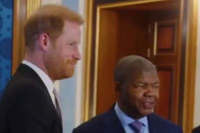 Prince Harry welcomed to Angola for solo trip 28 years after Diana’s historic landmine walk
