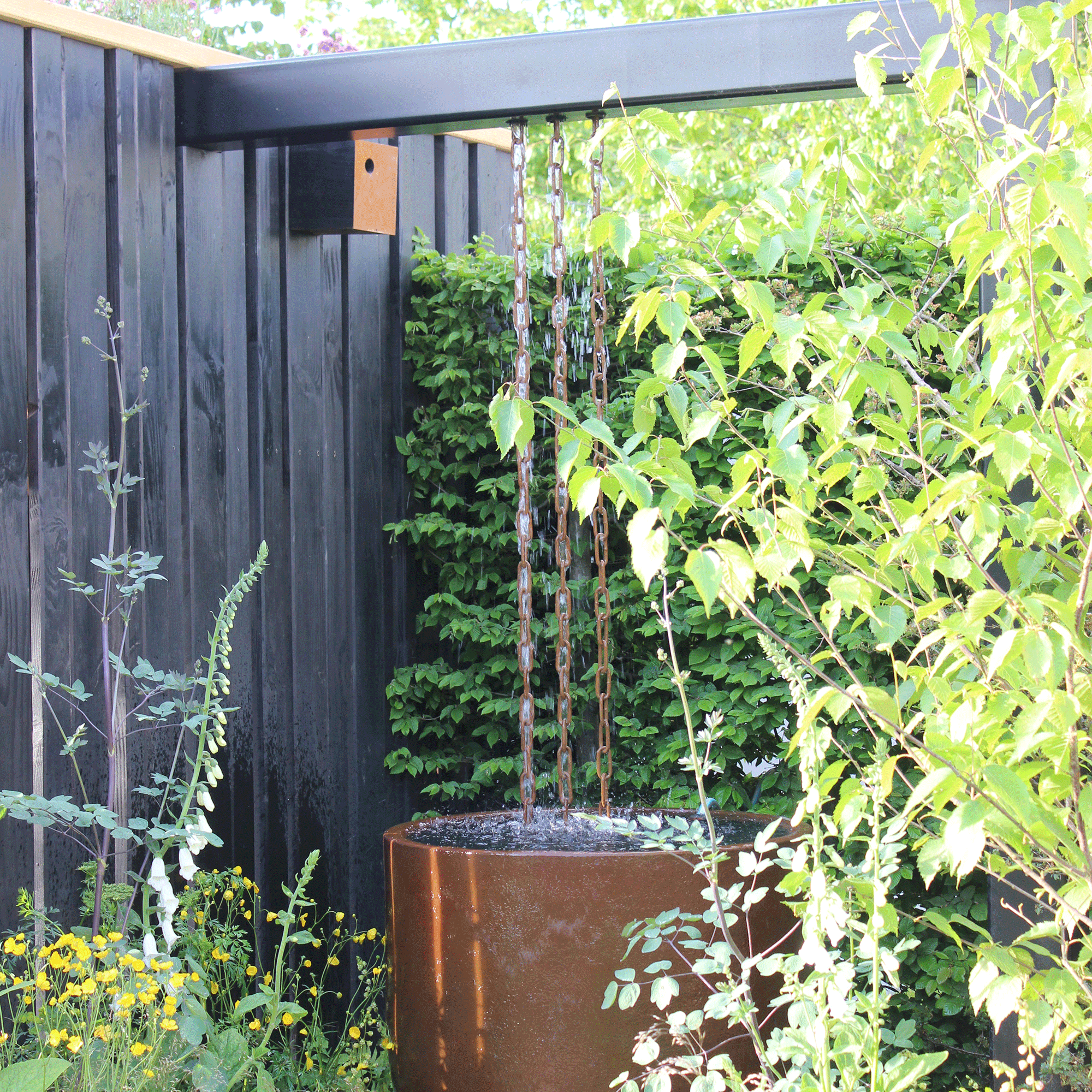 How to hang a rain chain and where to place it for the best water flow – experts share tips to make it both pretty and practical
