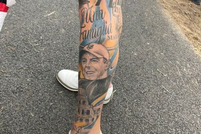 Golf superfan gets tattooed with star players ahead of Open’s return to NI