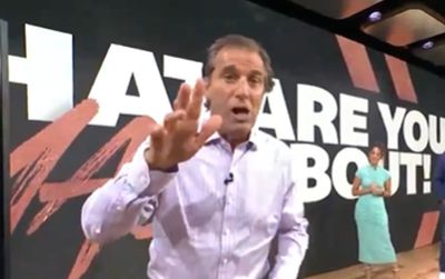 ESPN radio host 'nearly arrested' at Heathrow Airport during meltdown over son's golf clubs