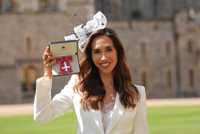 Myleene Klass receives MBE for campaigning work on miscarriages