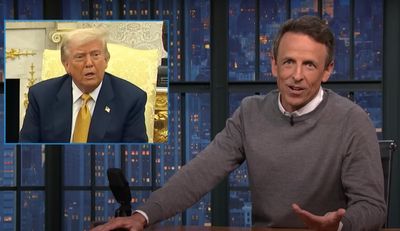 Seth Meyers on the Maga schism over the Epstein files: ‘This meltdown has been years in the making’