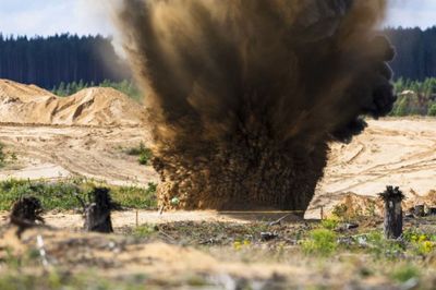 NATO Member Bombs Their Own Bunkers in Preparation For Possible Russian Siege