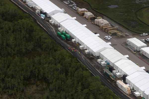 DeSantis under fire for using disaster funds to build migrant detention jail