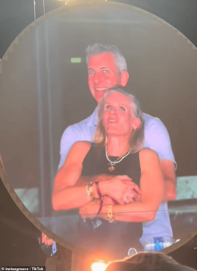 Coldplay's roving 'kiss cam' spots tech tycoon with HR boss as they duck for cover
