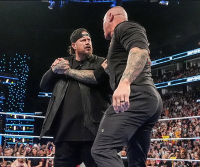 Jelly Roll Takes the WWE to 'Jimmy Kimmel Live!' as He Chokeslams Logan Paul