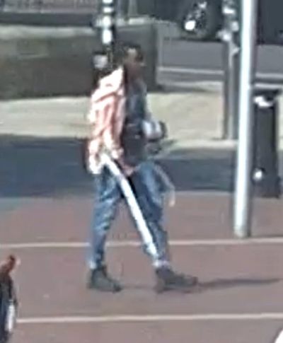 Police hunt suspect holding crutch after Windrush exhibition vandalised for second time in Brixton