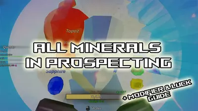 All Minerals in Prospecting Roblox – Value, Location & Rarity