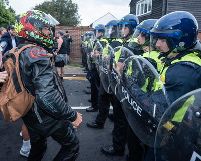 Essex police arrest two after asylum hotel protests turn violent