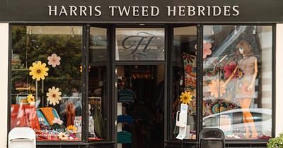Harris Tweed shop window pays tribute to Scottish legend ahead of HebCelt