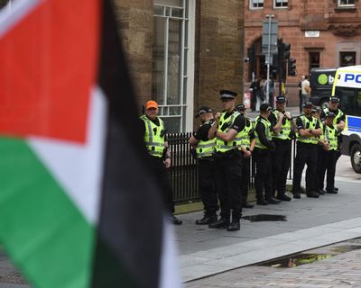 Man arrested in Glasgow for holding sign allegedly supportive of Palestine Action