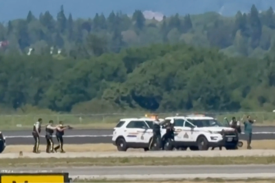 Man hijacks plane, scrambling fighter jets in act ‘constituting terrorism’, police say