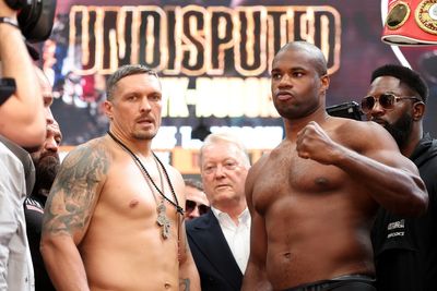 How do Oleksandr Usyk and Daniel Dubois’ weights compare to first fight?