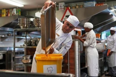 South African cooks join forces to make 67,000 liters of soup to fight hunger on Mandela Day