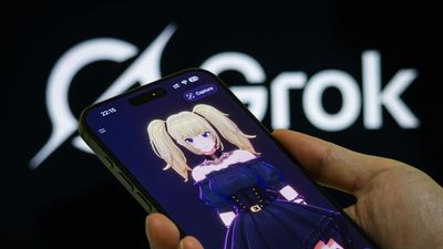 Elon Musk teasing a Grok male companion inspired by "50 Shades of Grey" — beating Microsoft's AI CEO at his own game