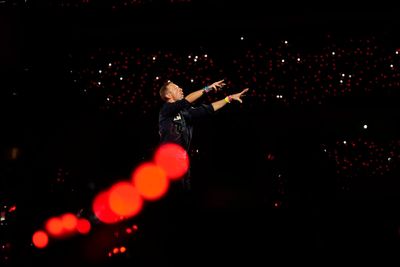 Coldplay's jumbotron captures — what exactly? The internet has its theories