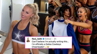 Aussie-Raised Faith Ward Makes History With Coveted Spot On Dallas Cowboys Cheer Squad