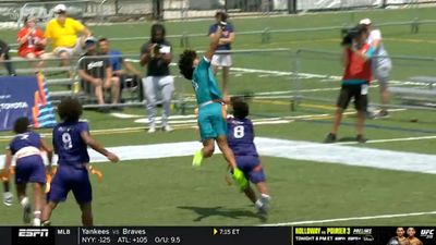 Even Patrick Mahomes Couldn't Believe Insane Catch at 2025 Flag Football Championship