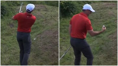 Watch The Bizarre Moment Rory McIlroy Hits Two Balls With One Swing In Open Trick Shot