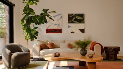 This designer had to turn a blank canvas Brooklyn townhouse into a vibrant mid-century style family home that felt like an escape from the city